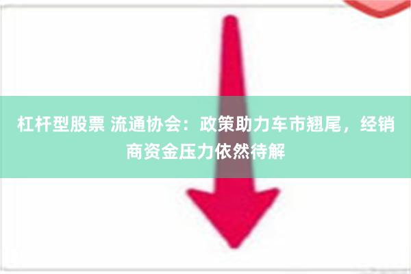 杠杆型股票 流通协会：政策助力车市翘尾，经销商资金压力依然待解